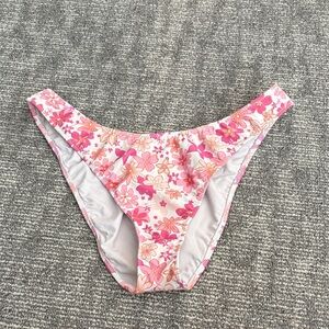 PacSun Pink Floral Bikini Bottoms
